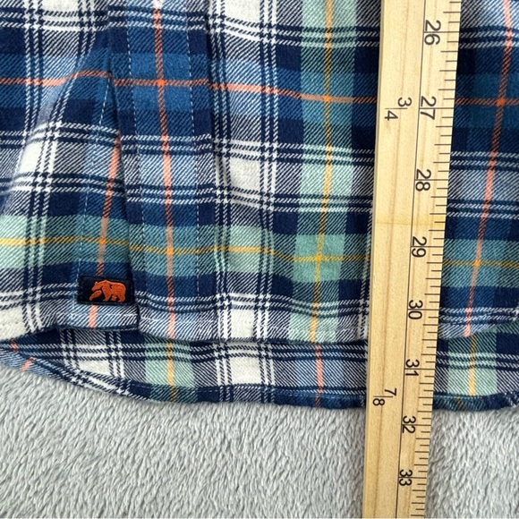 The Normal‎ Brand Shirt Adult Large Blue Green Plaid Flannel Button Up Pockets - Picture 11 of 13